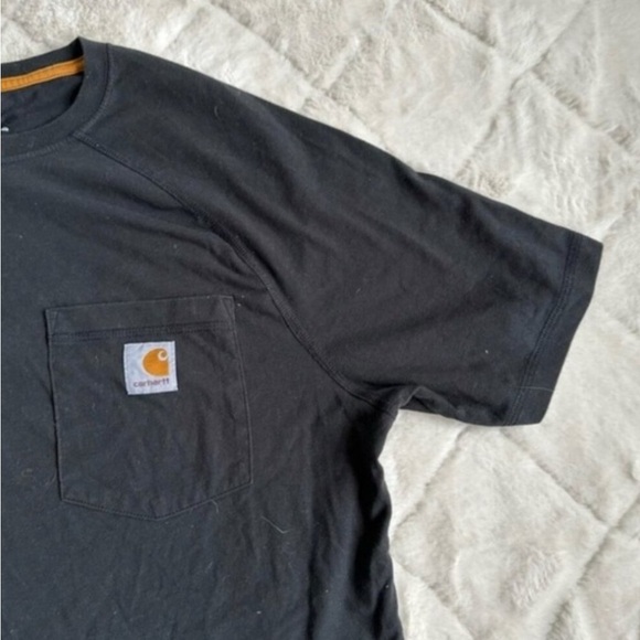 Carhartt | Black Relaxed Fit Heavyweight Short Sleeve Pocket Tee | Size Medium - Picture 4 of 10